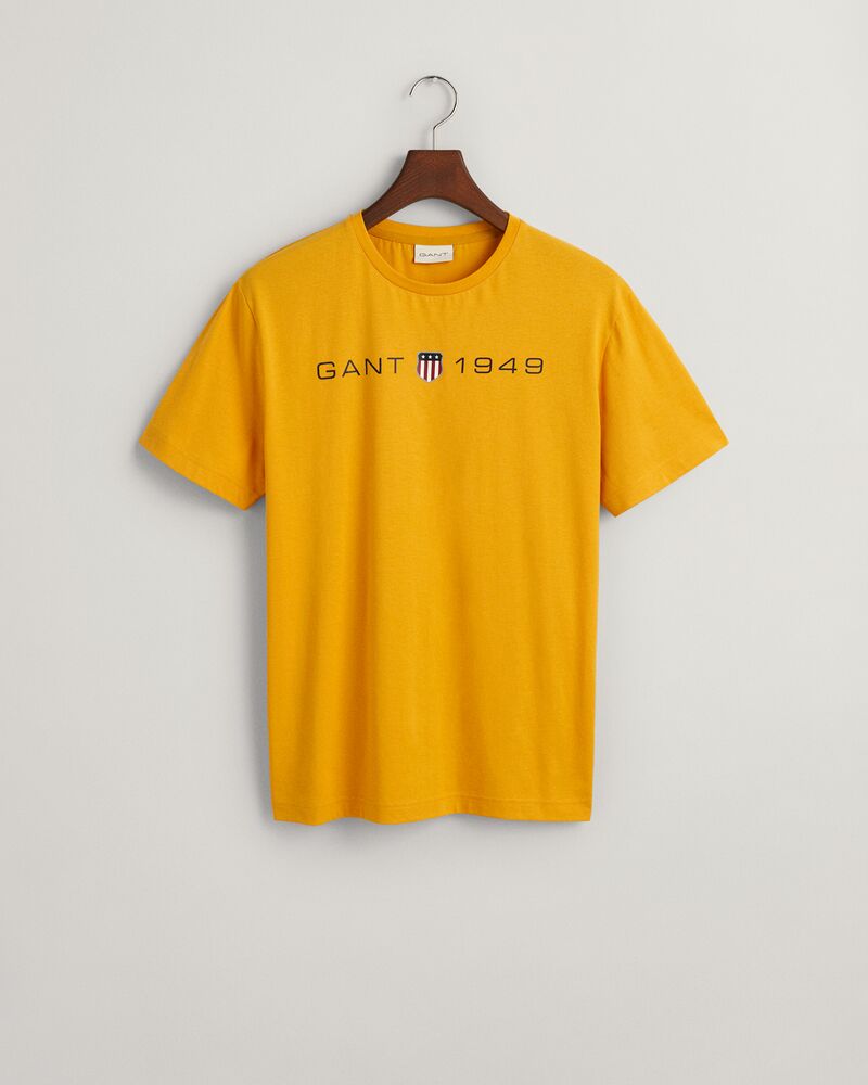 Printed Graphic T-Shirt Gold Yellow / S