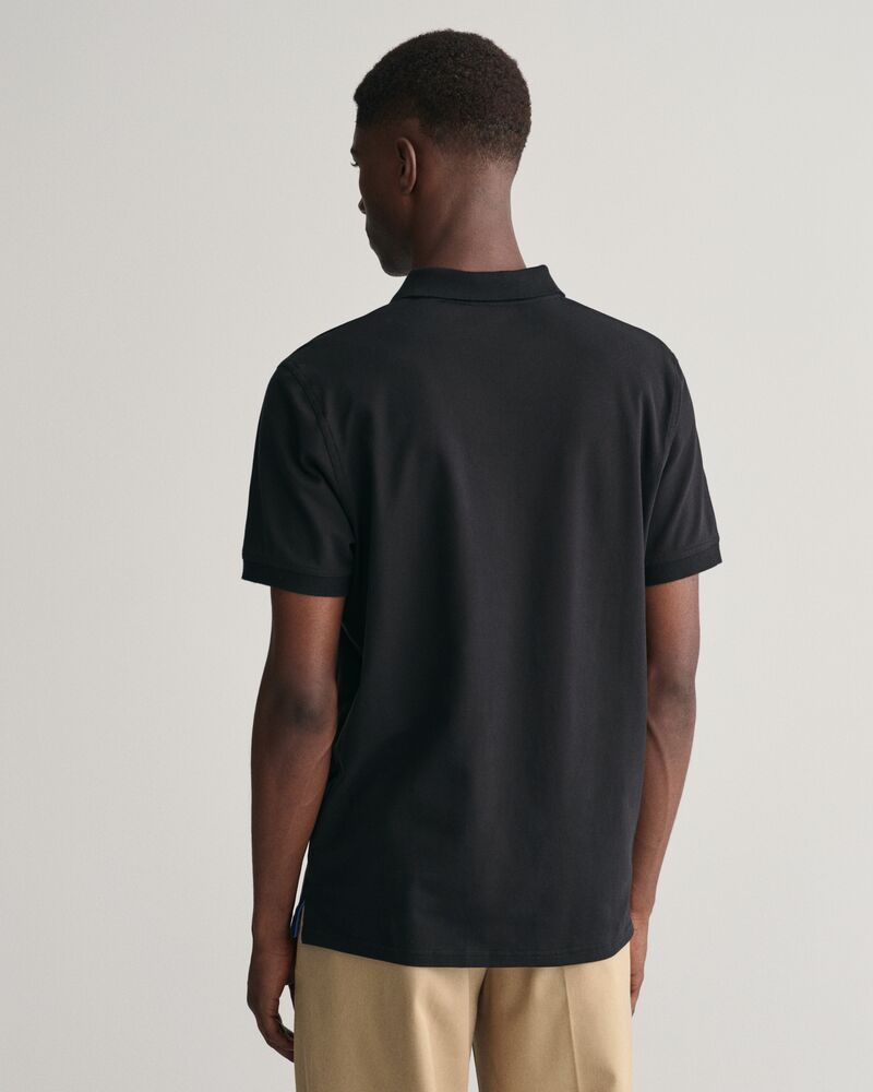 Contrast Piqué Polo Shirt Black / S