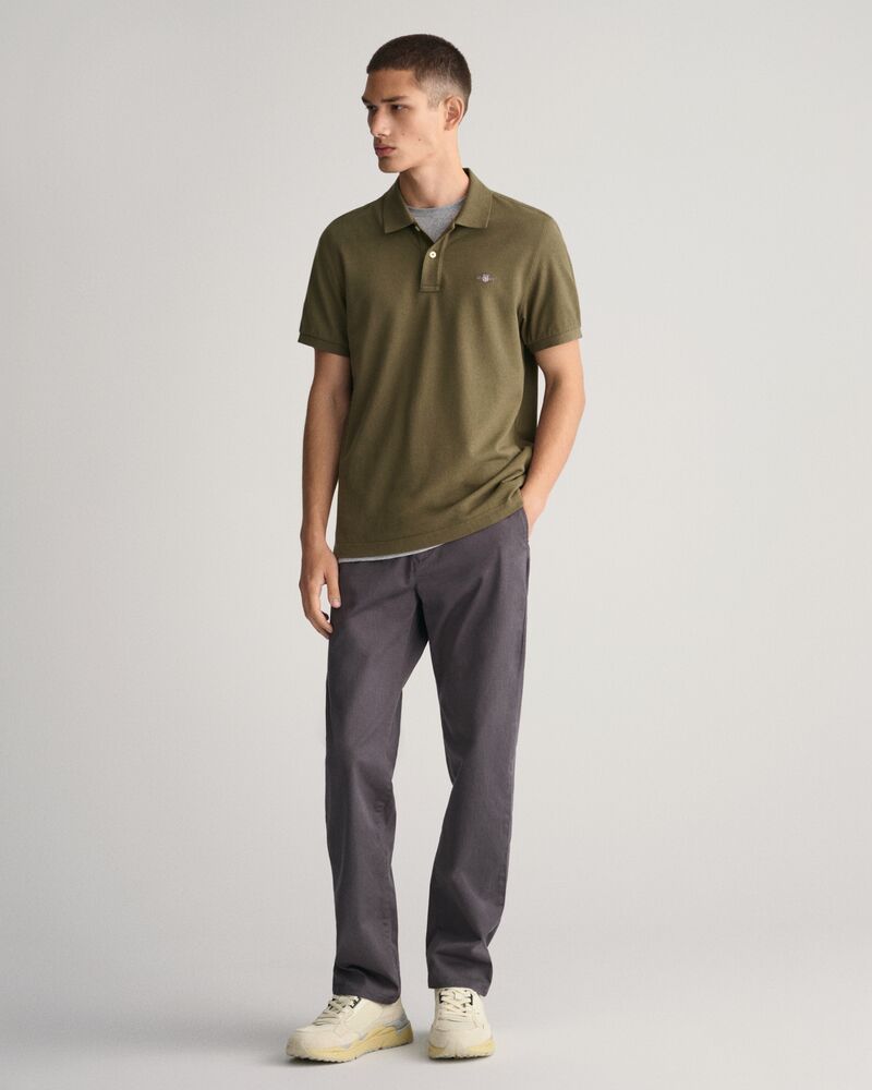 Regular Fit Shield Piqué Polo Shirt Juniper Green / S