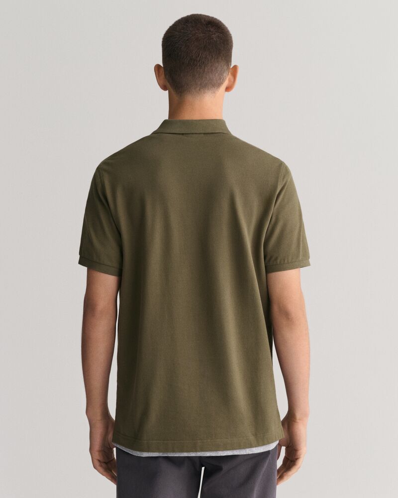 Regular Fit Shield Piqué Polo Shirt Juniper Green / S