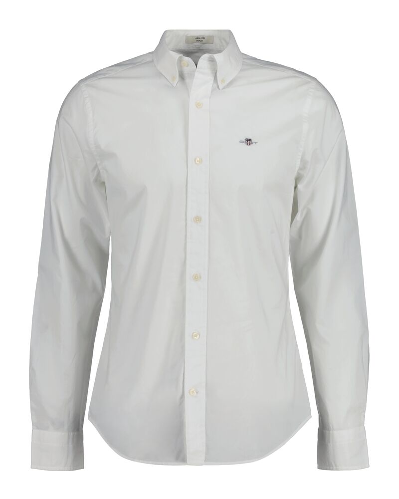 Slim Fit Classic Poplin Shirt White / S