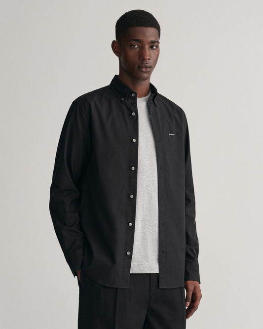 Regular Fit Pinpoint Oxford Shirt Black / S