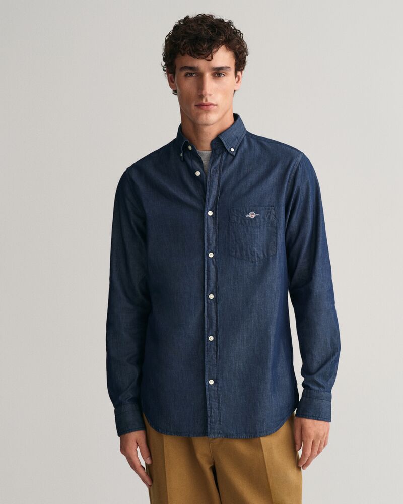 Regular Fit Indigo Shirt Dark Indigo / S