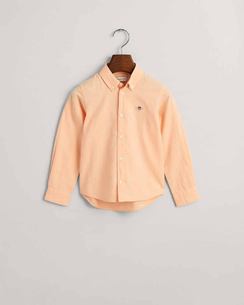 Kids Shield Oxford Shirt Coral Apricot / 92