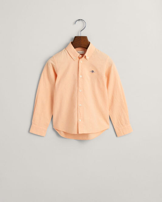 Kids Shield Oxford Shirt Coral Apricot / 92