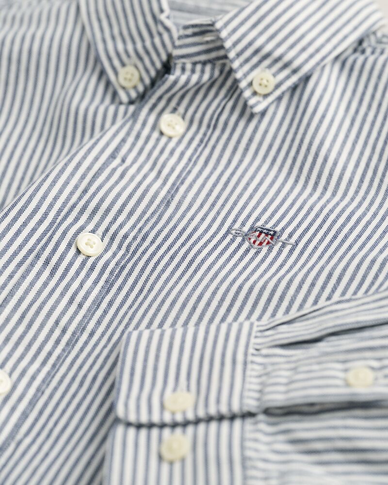 Kids Shield Striped Oxford Shirt Persian Blue / 92