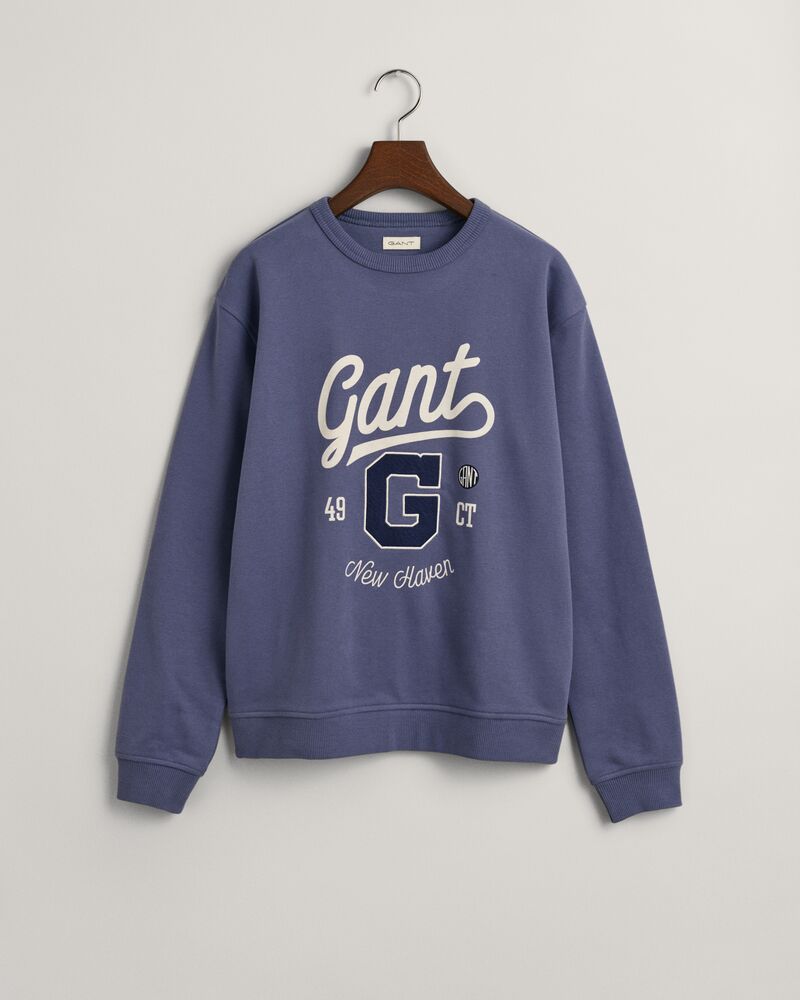 Teens Graphic Crew Neck Sweatshirt Washed Blue / 134/140