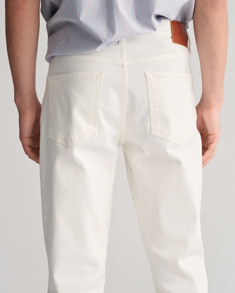 Slim Fit White Jeans Eggshell / 30X32