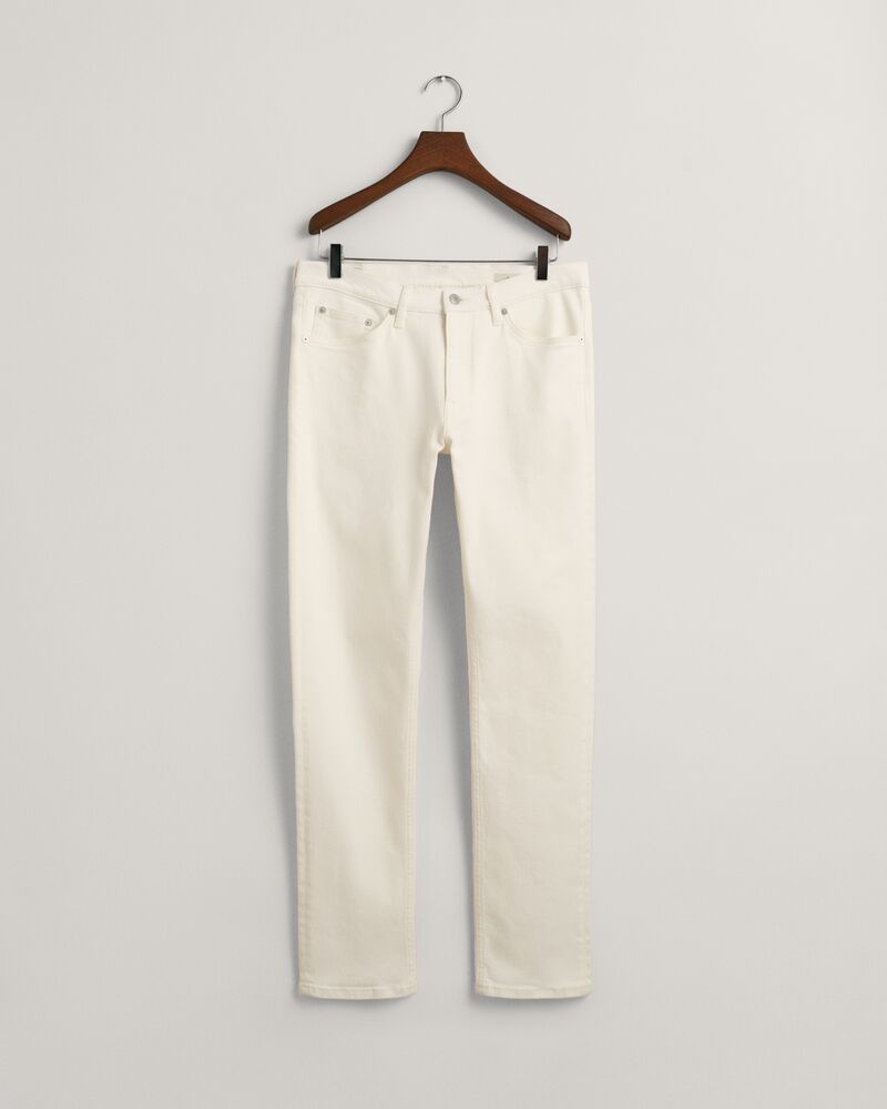 Slim Fit White Jeans Eggshell / 30X32