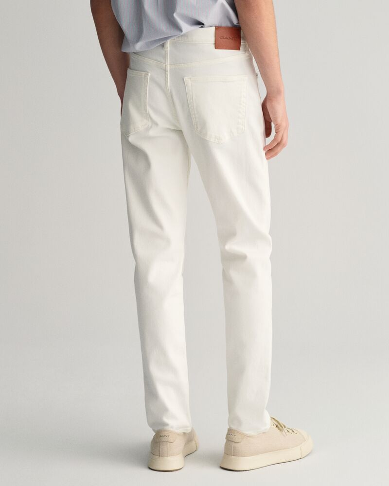 Slim Fit White Jeans Eggshell / 30X32