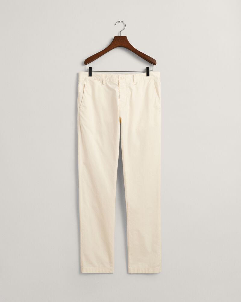 Slim Fit Sunfaded Chinos Cream / 30X32