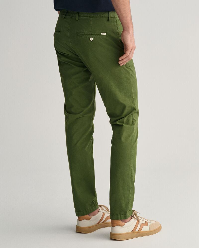 Slim Fit Sunfaded Chinos Pine Green / 30X32