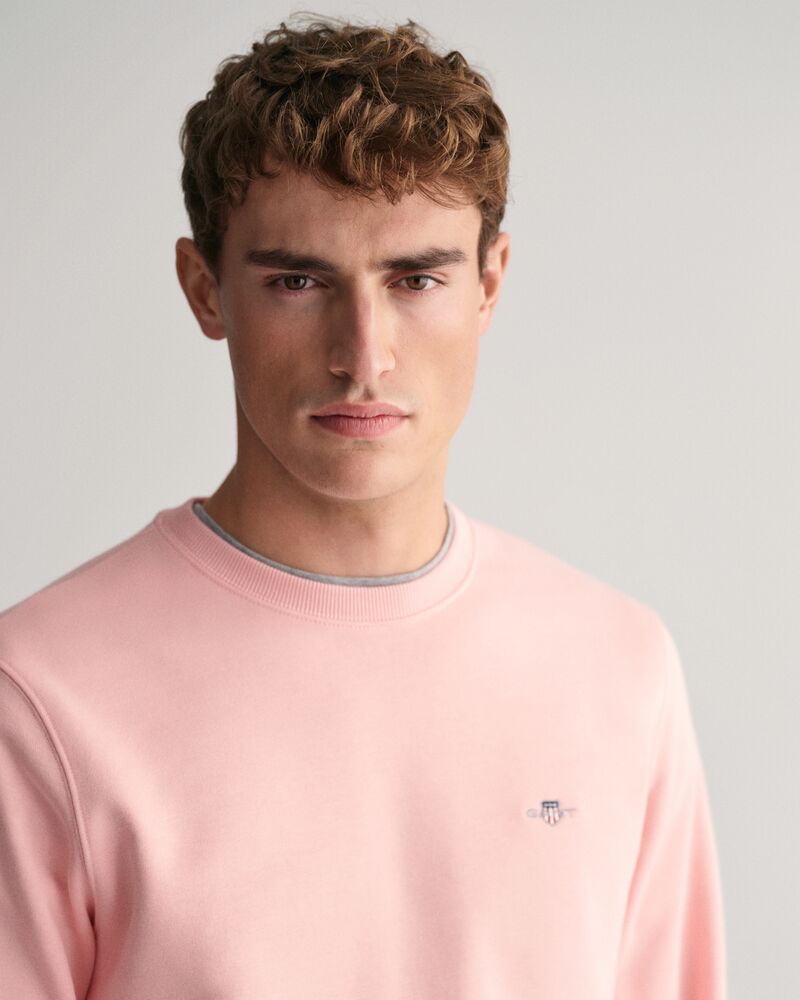 Shield Crew Neck Sweatshirt Bubbelgum Pink / S