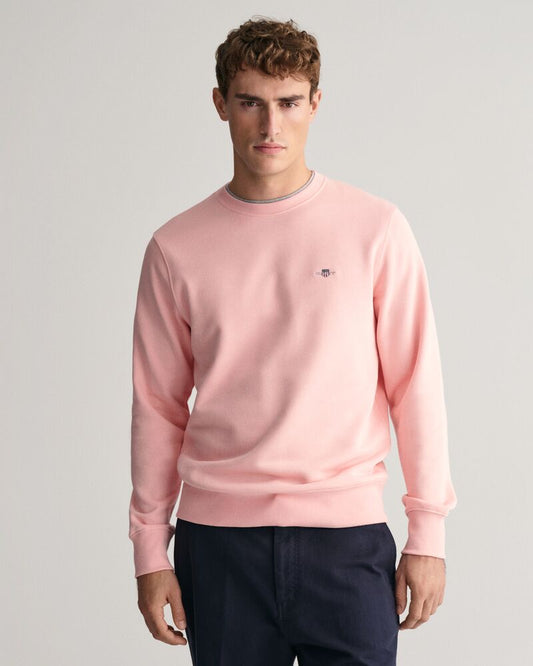 Shield Crew Neck Sweatshirt Bubbelgum Pink / S