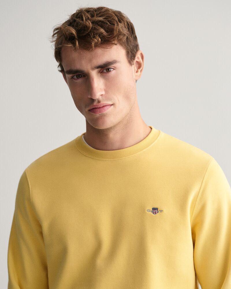 Shield Crew Neck Sweatshirt Dusty Yellow / S