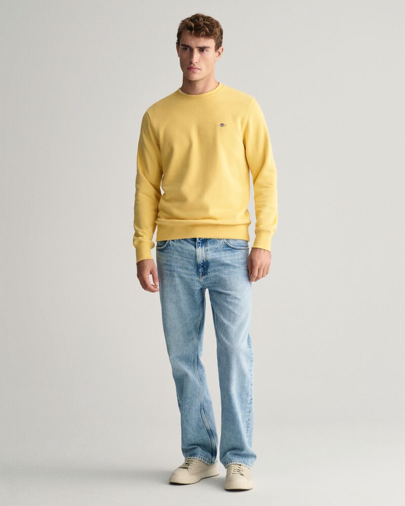 Shield Crew Neck Sweatshirt Dusty Yellow / S