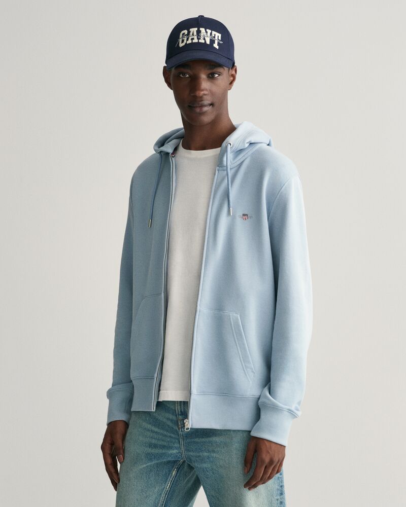 Shield Zip Hoodie Dove Blue / S