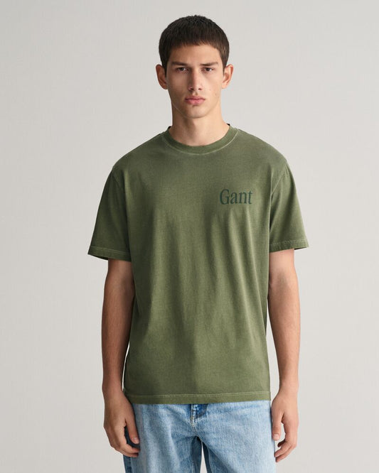 Sunfaded Graphic T-Shirt Pine Green / S