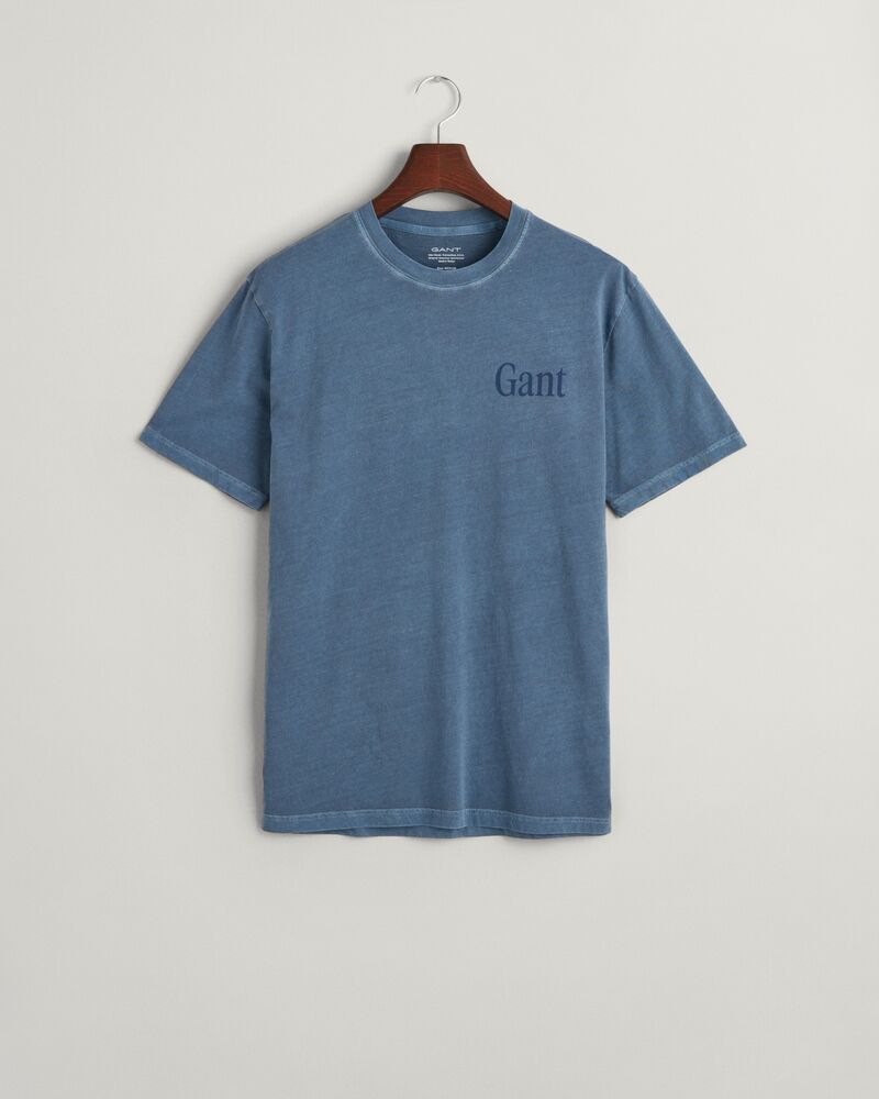 Sunfaded Graphic T-Shirt Dusty Blue Sea / S