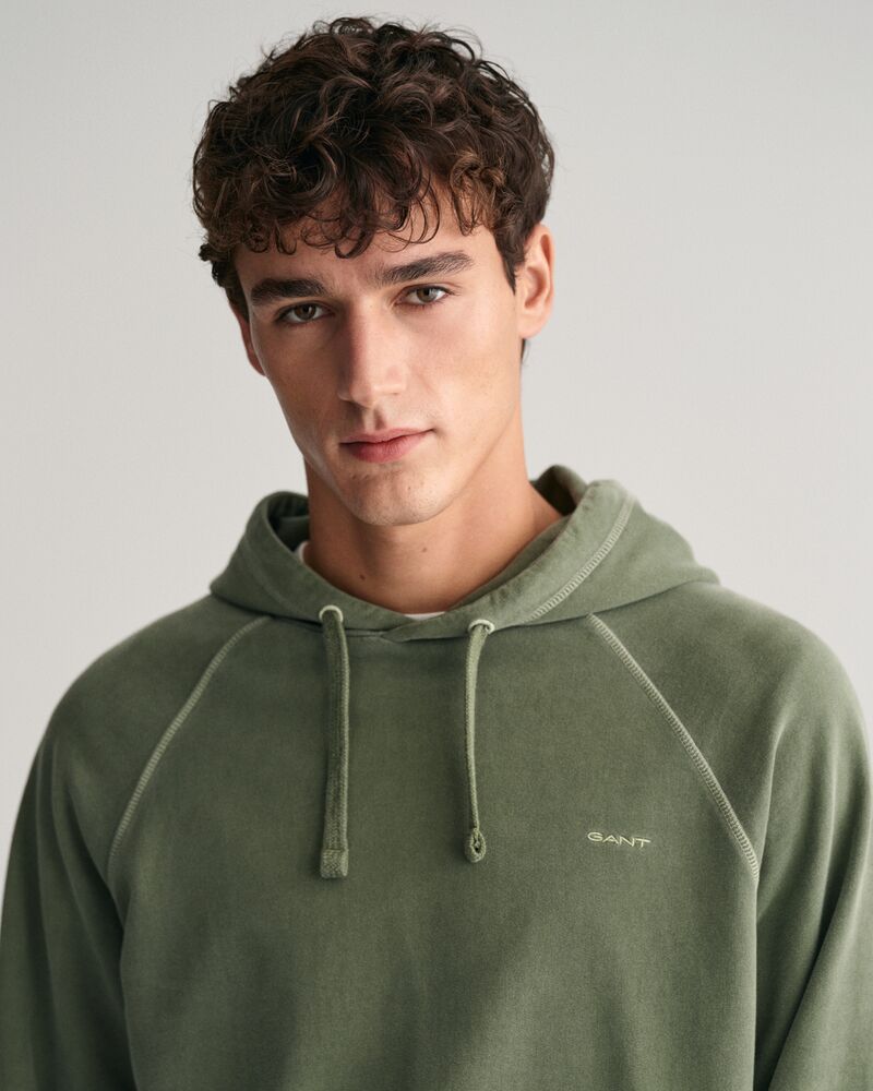 Sunfaded Hoodie Pine Green / S