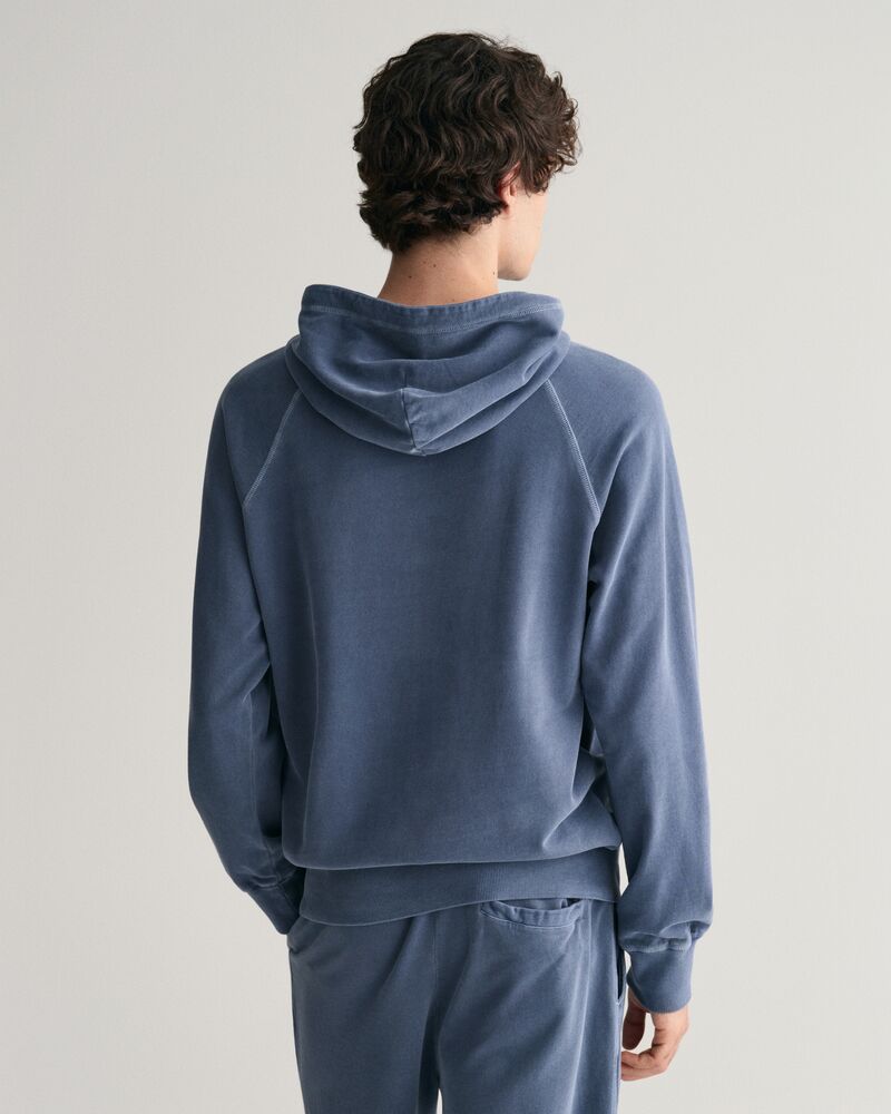 Sunfaded Hoodie Dusty Blue Sea / S