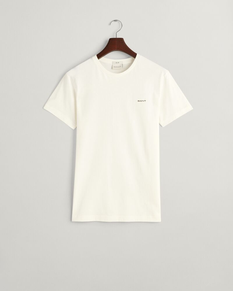 Contrast Logo T-Shirt Eggshell / S