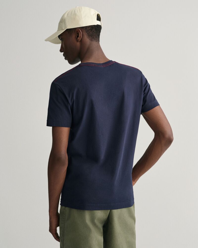 Contrast Logo T-Shirt Evening Blue / S