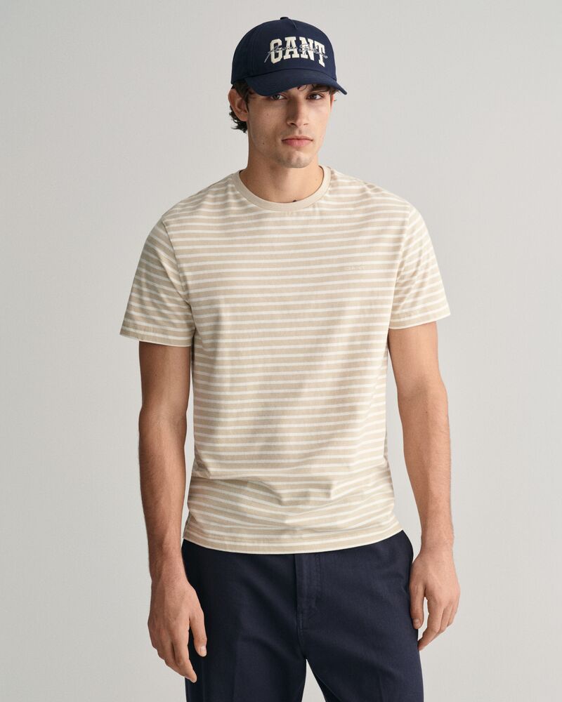 Striped T-Shirt S / SILKY BEIGE