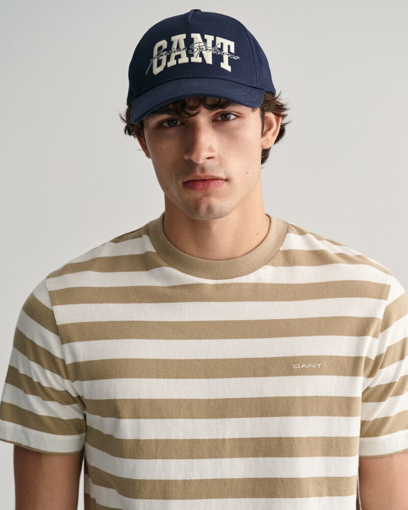 Multi Striped T-Shirt S / DRIED KHAKI