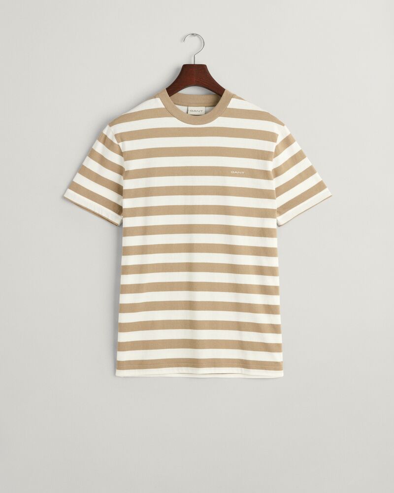 Multi Striped T-Shirt S / DRIED KHAKI