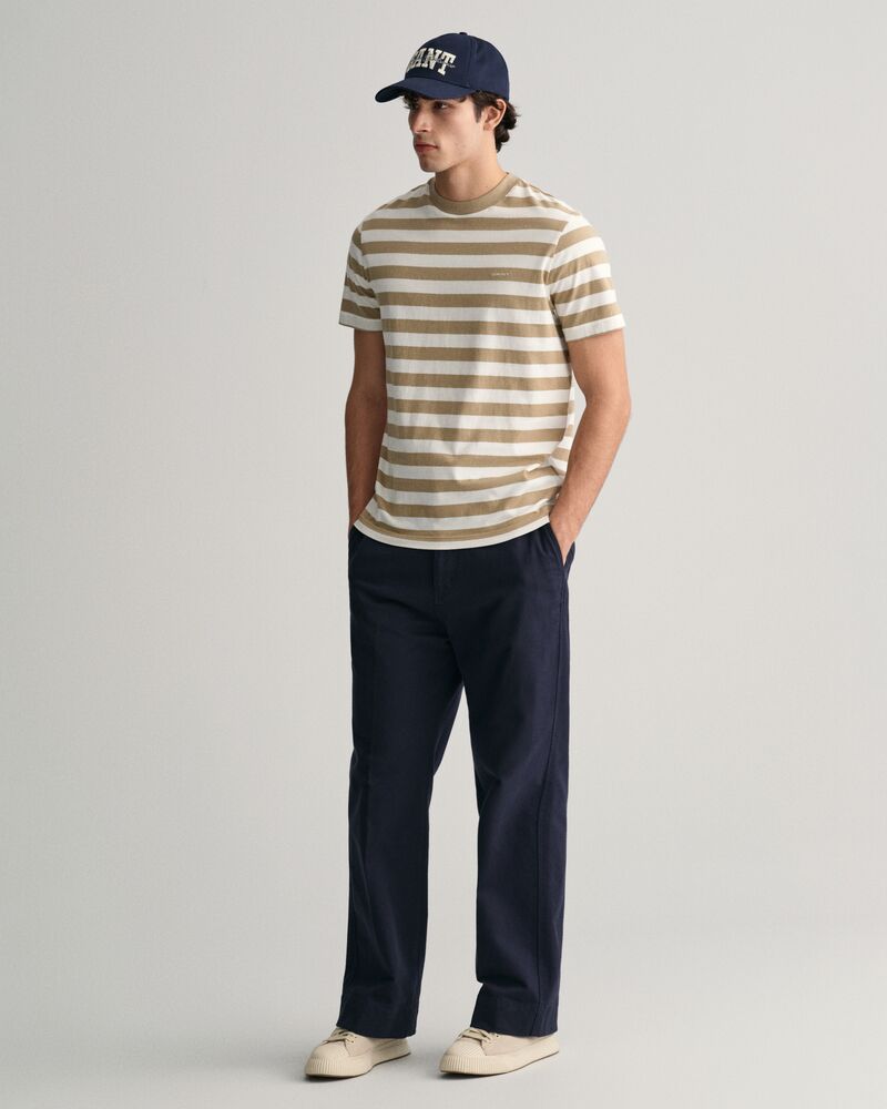 Multi Striped T-Shirt S / DRIED KHAKI