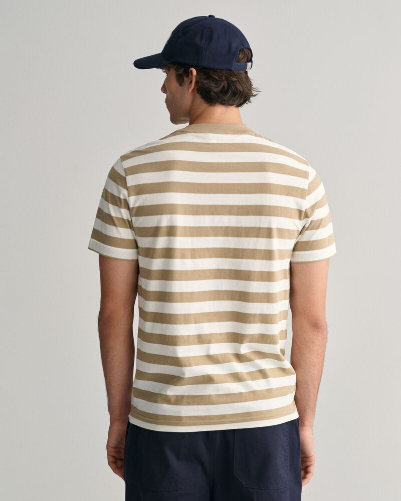 Multi Striped T-Shirt S / DRIED KHAKI