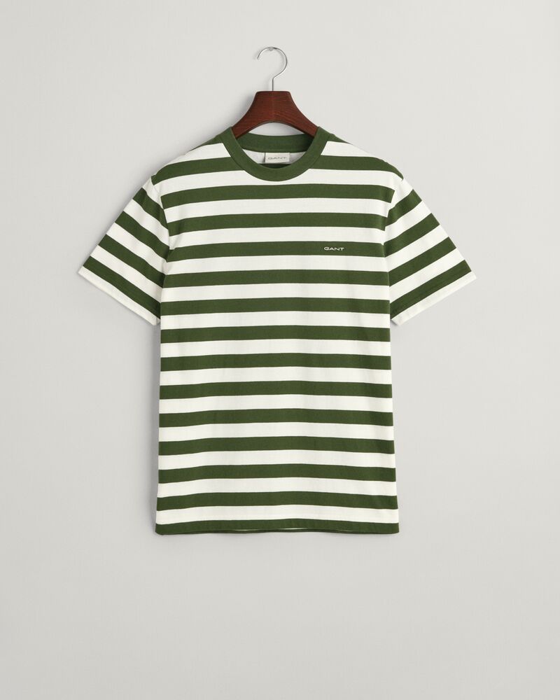 Multi Striped T-Shirt S / PINE GREEN