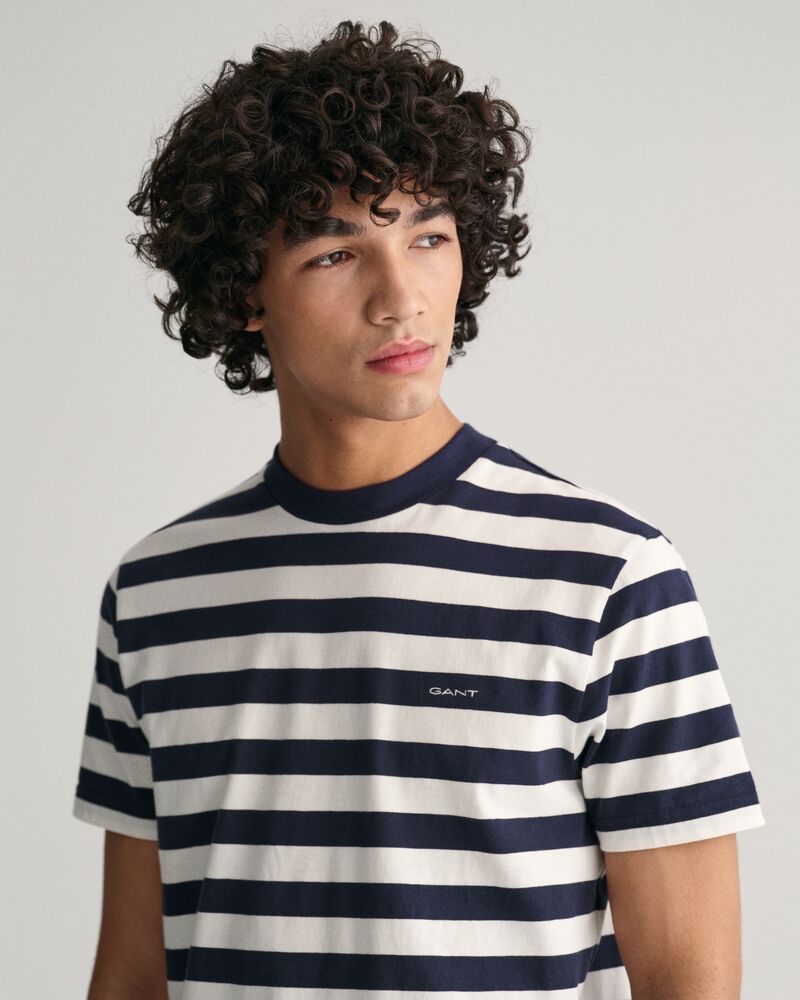 Multi Striped T-Shirt S / EVENING BLUE