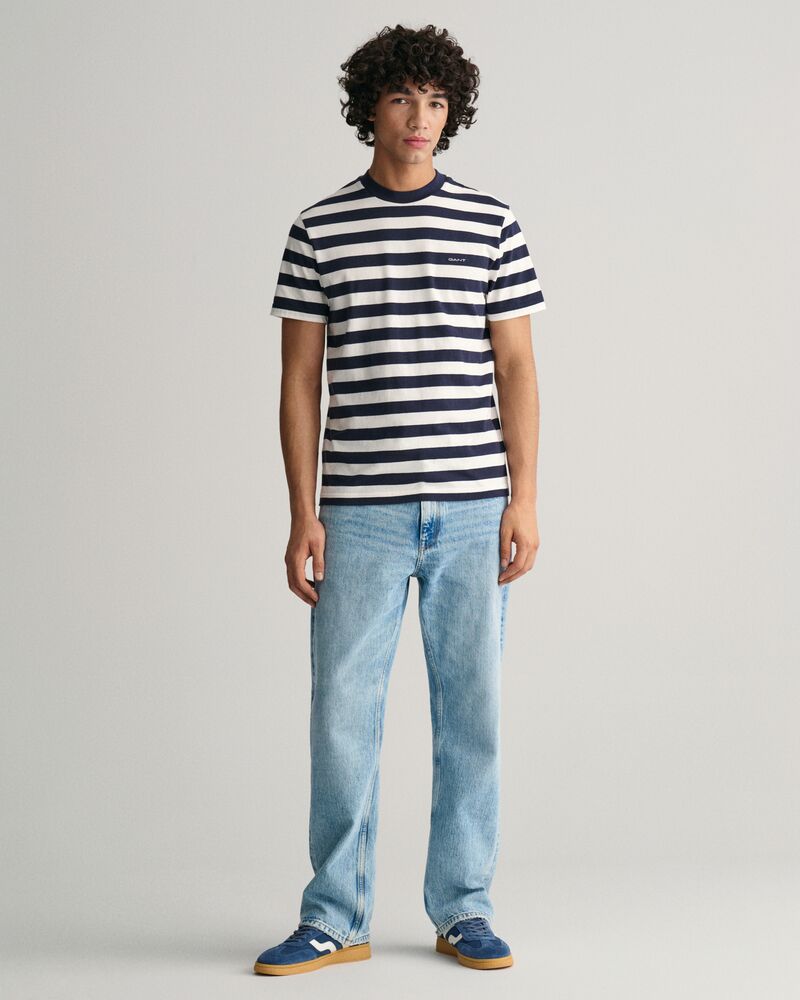 Multi Striped T-Shirt S / EVENING BLUE