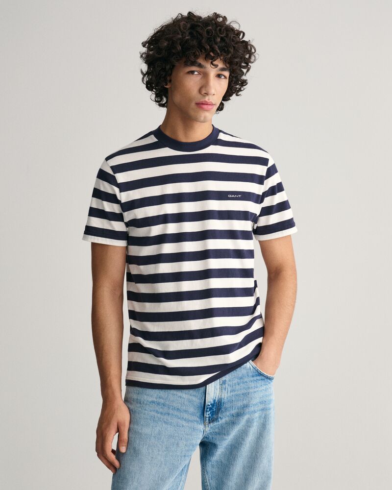 Multi Striped T-Shirt S / EVENING BLUE