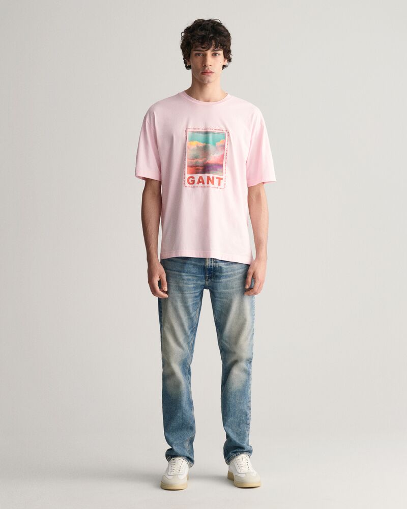 Washed Graphic T-Shirt California Pink / S