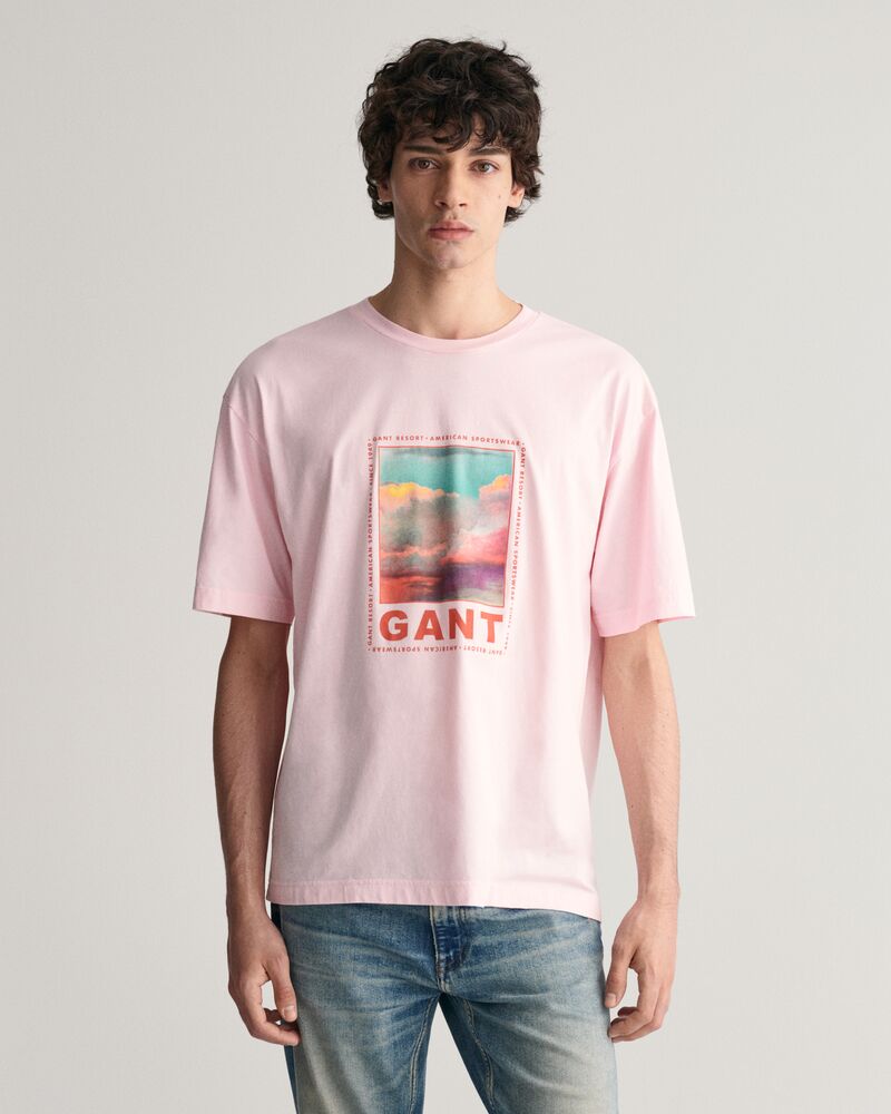 Washed Graphic T-Shirt California Pink / S