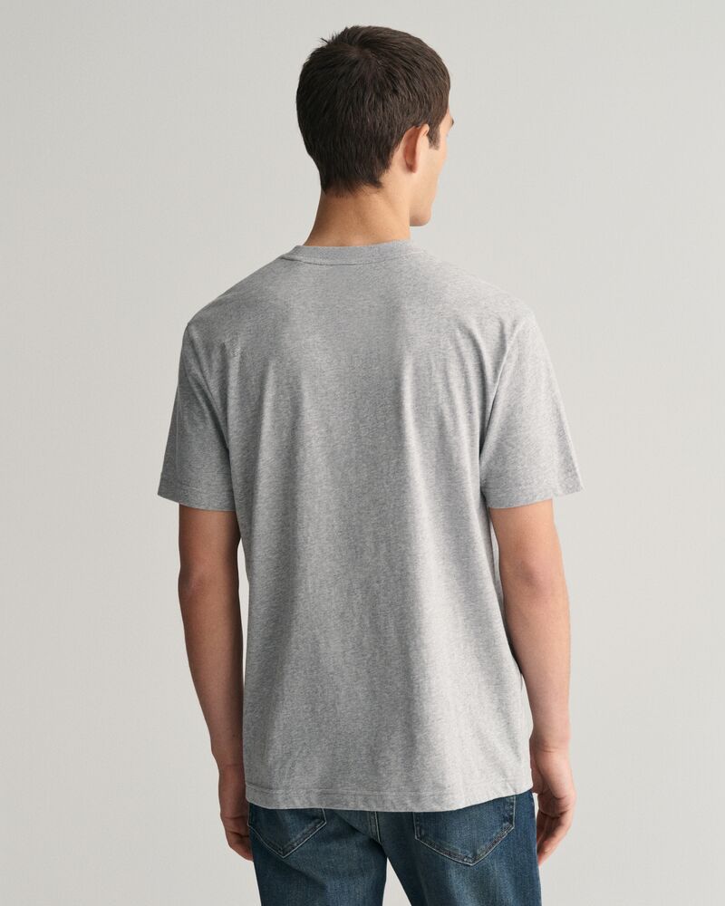 GANT Arch Script Graphic T-Shirt Grey Melange / S