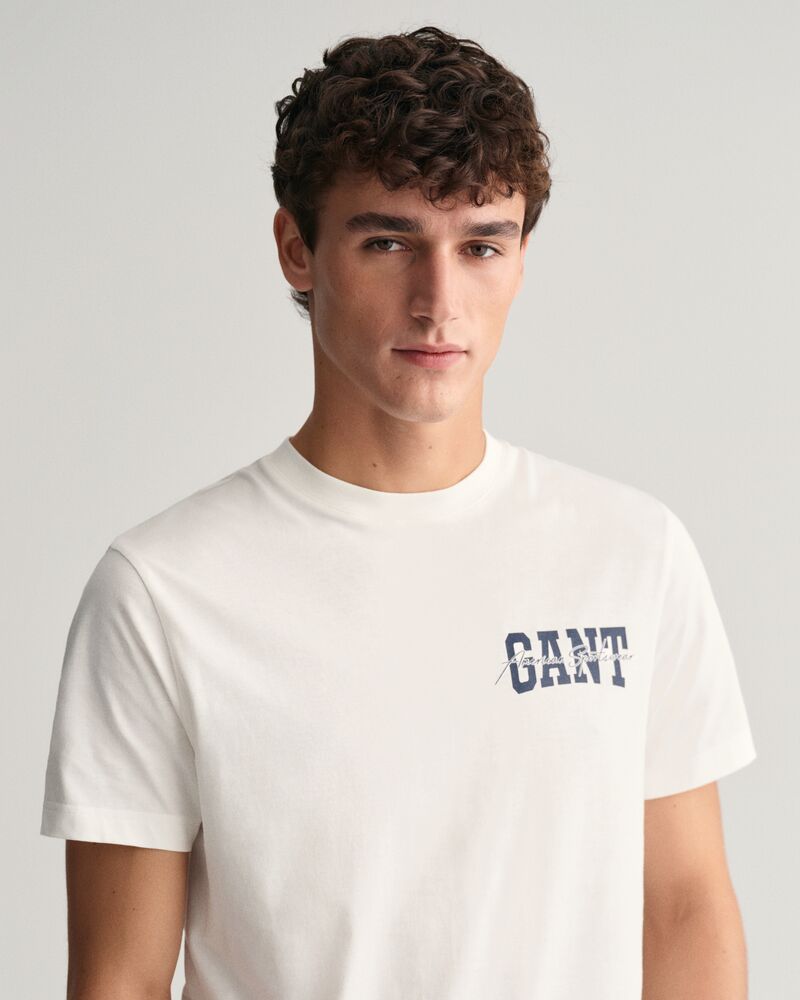 GANT Arch Script Graphic T-Shirt Eggshell / S