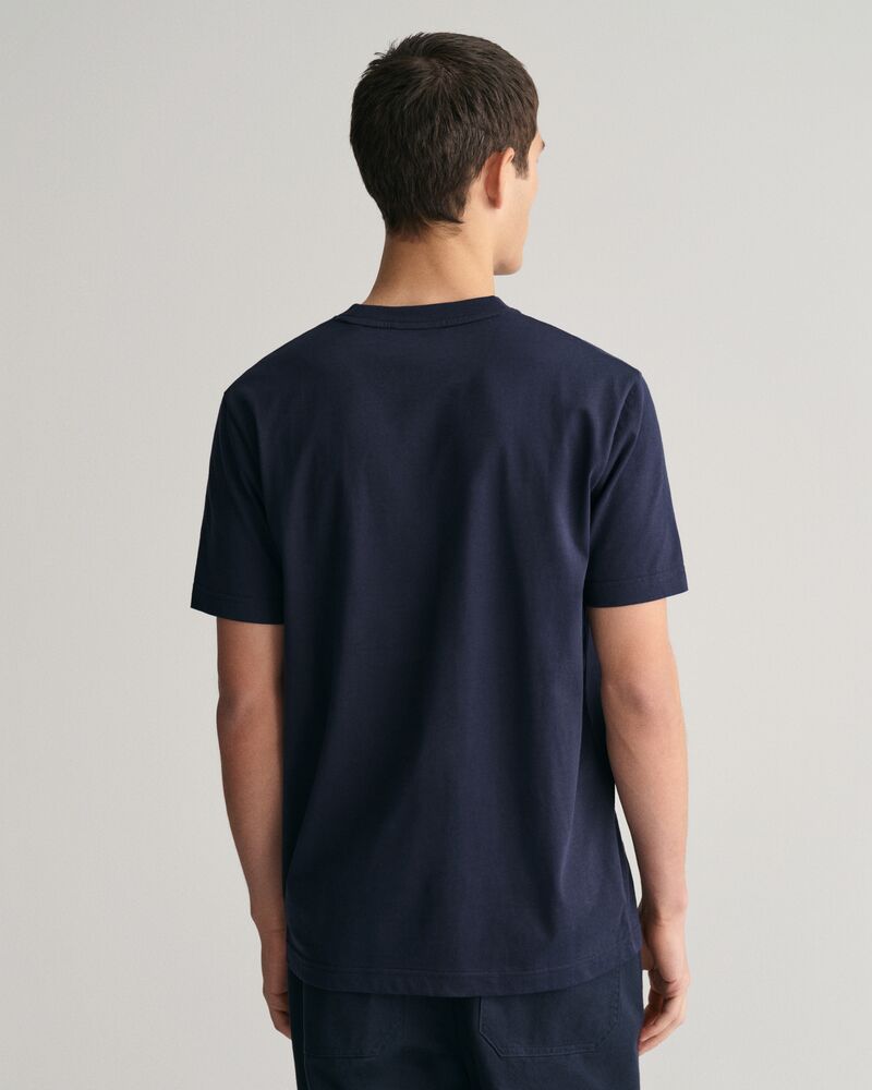 GANT Arch Script Graphic T-Shirt Evening Blue / S