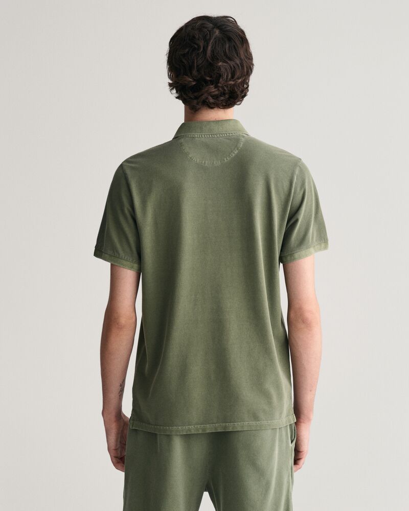 Sunfaded Piqué Polo Shirt Pine Green / S