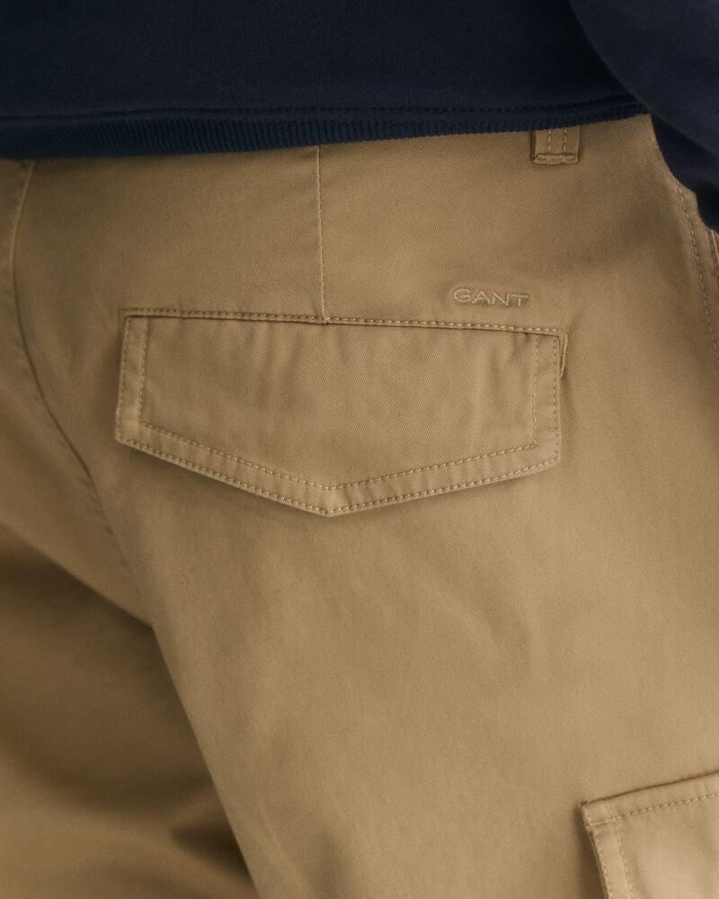 Relaxed Fit Twill Cargo Shorts Dark Khaki / 30