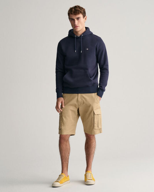 Relaxed Fit Twill Cargo Shorts Dark Khaki / 30