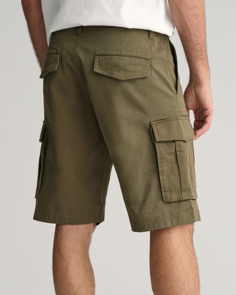 Relaxed Fit Twill Cargo Shorts Juniper Green / 30