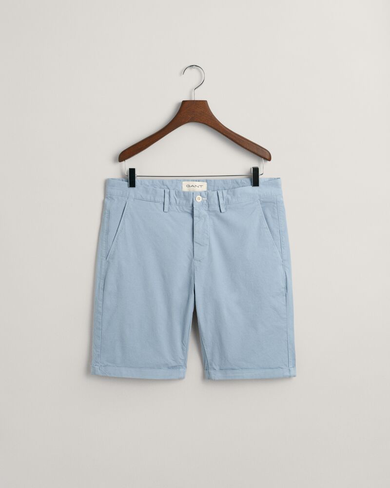 Regular Fit Sunfaded Shorts Dove Blue / 32