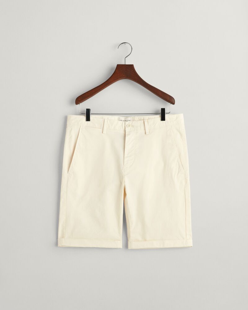 Slim Fit Sunfaded Shorts Cream / 30