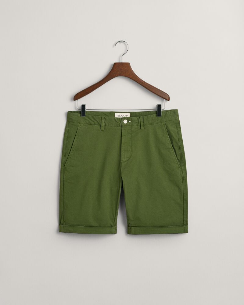 Slim Fit Sunfaded Shorts Pine Green / 30