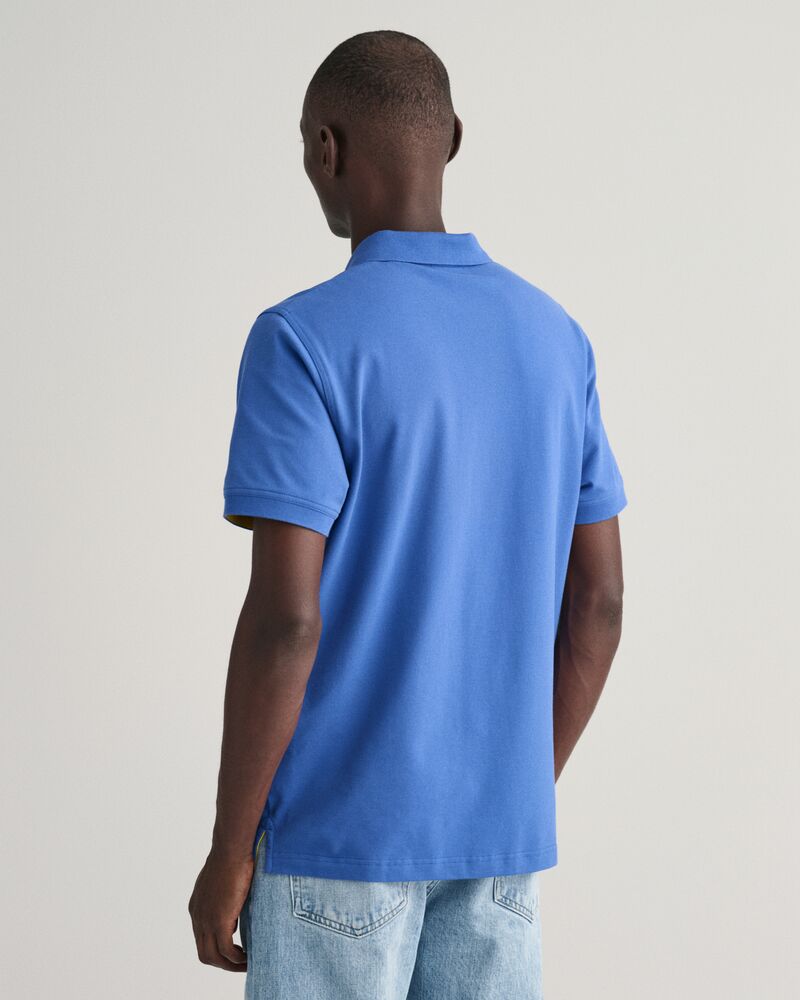Contrast Piqué Polo Shirt RICH BLUE / S