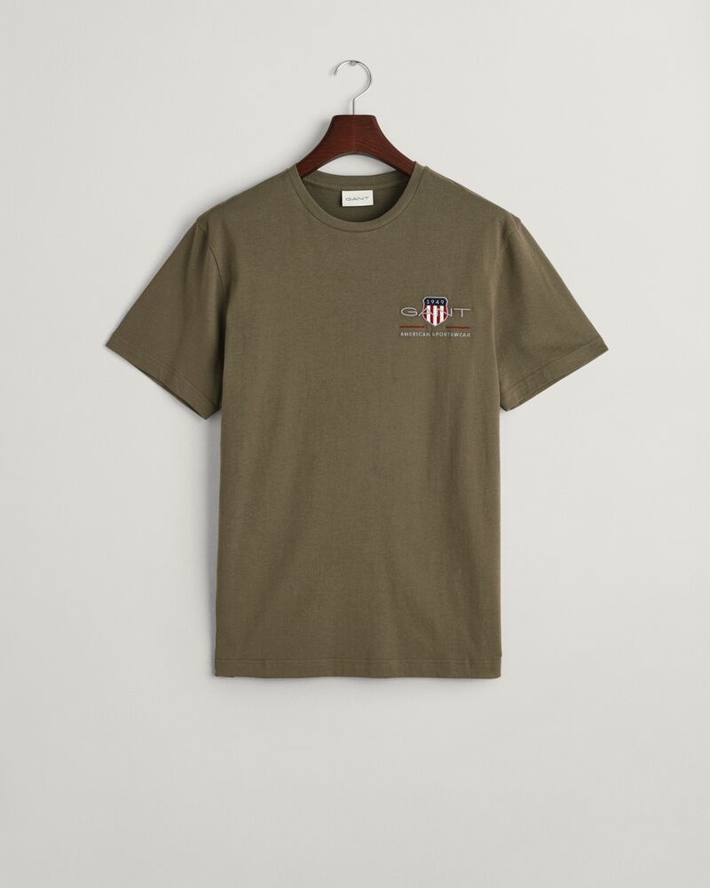 Embroidered Archive Shield T-Shirt Juniper Green / S